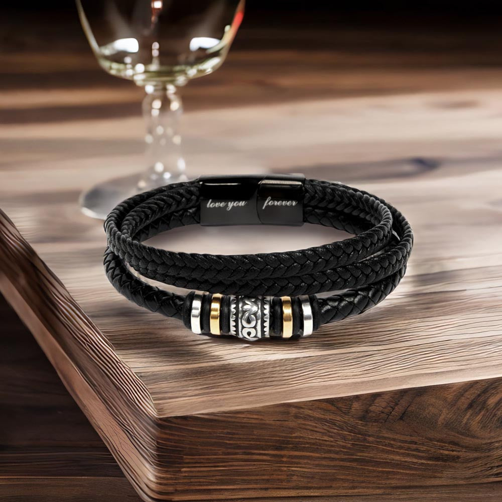 To My Son From Dad | Men's "Love You Forever" Bracelet