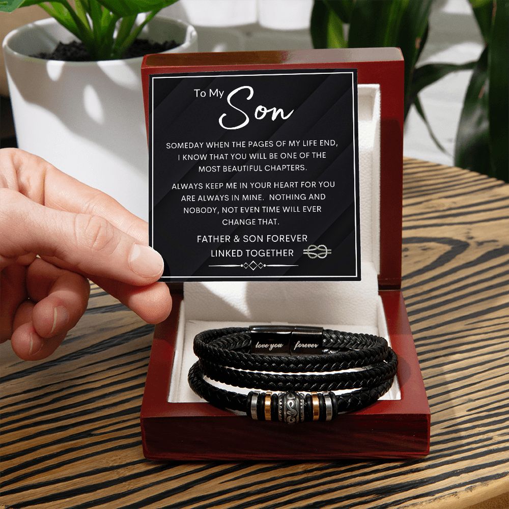 To My Son From Dad | Men's "Love You Forever" Bracelet