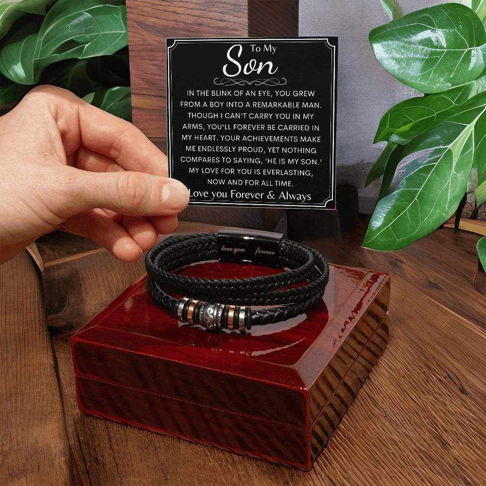To My Son | Son Birthday Gift | Mens Cuff Bracelet | Gift From Mother | Birthday Gift From Mom | Gift For Him | Gift For Son From Dad