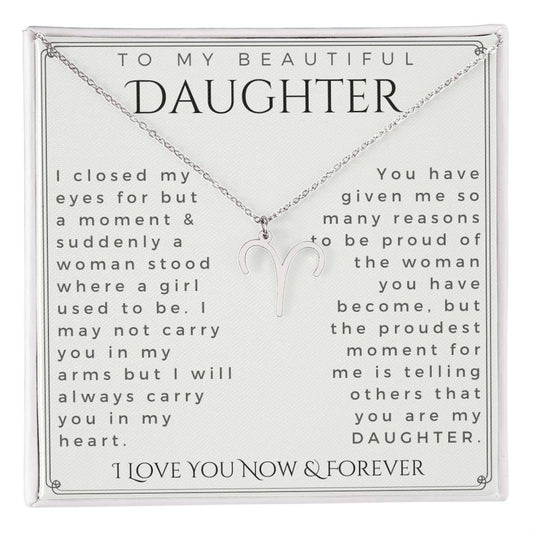 To My Daughter, Daughter Gift, Daughter Necklace, Daughter Birthday, Daughter Christmas Gift, Daughter Gift Ideas