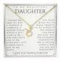 To My Daughter, Daughter Gift, Daughter Necklace, Daughter Birthday, Daughter Christmas Gift, Daughter Gift Ideas