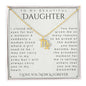 To My Daughter, Daughter Gift, Daughter Necklace, Daughter Birthday, Daughter Christmas Gift, Daughter Gift Ideas