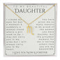 To My Daughter, Daughter Gift, Daughter Necklace, Daughter Birthday, Daughter Christmas Gift, Daughter Gift Ideas