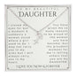 To My Daughter, Daughter Gift, Daughter Necklace, Daughter Birthday, Daughter Christmas Gift, Daughter Gift Ideas