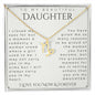 To My Daughter, Daughter Gift, Daughter Necklace, Daughter Birthday, Daughter Christmas Gift, Daughter Gift Ideas
