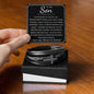 To My Son | Son Birthday Gift | Mens Cuff Bracelet | Gift From Mother | Birthday Gift From Mom | Gift For Him | Gift For Son From Dad