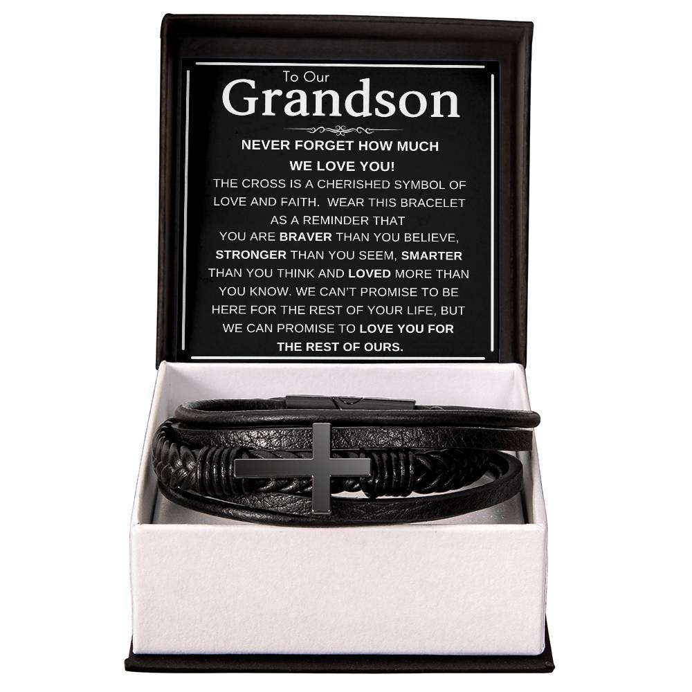 To My Grandson, Grandson Necklace, Gift For Grandson, Gifts From Grandma, Grandson Birthday, Personalized Gift,