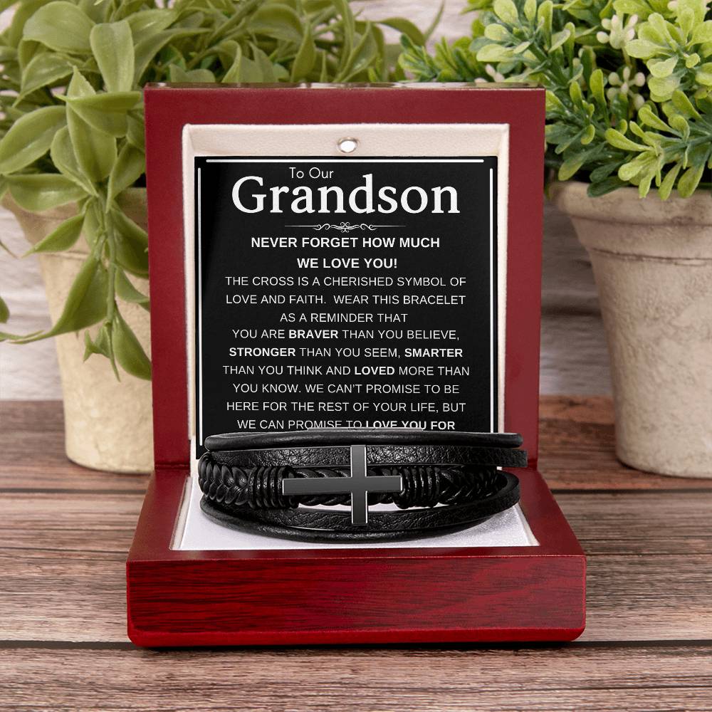 To My Grandson, Grandson Necklace, Gift For Grandson, Gifts From Grandma, Grandson Birthday, Personalized Gift,