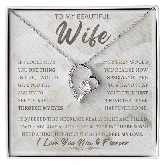 To My Wife Necklace, Anniversary Gift, Wife Gift Ideas, Gift From Husband, Wife Birthday Gift, Romantic Gift Wife, Anniversary Wife