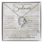 To My Soulmate - To My Wife Necklace, Anniversary Gift, Wife Gift Ideas, Gift From Husband, Wife Birthday Gift, Romantic Gift Wife, Anniversary Wife