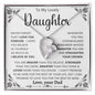 To My Lovely Daughter | Forever Love Necklace