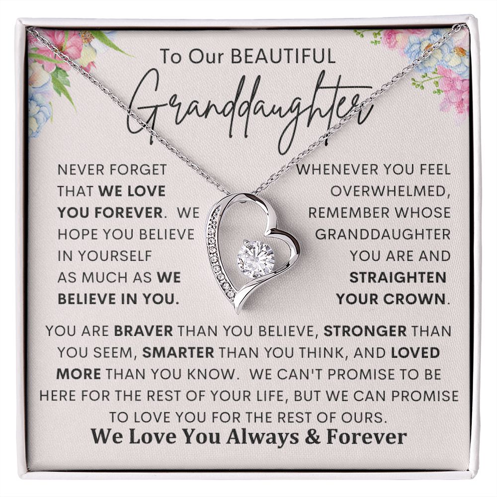To My Granddaughter | Forever Love Necklace