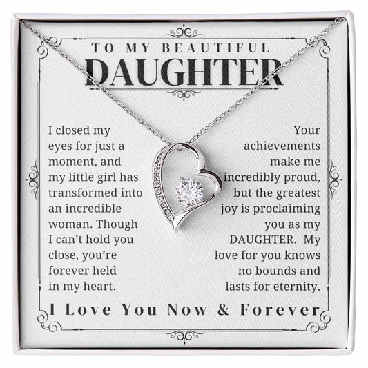 To My Daughter - Daughter Birthday - Graduation Gift - Daughter gift - Mother Daughter Gift - Father Daughter Gift - Daughter Birthday