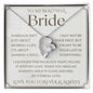 To My Bride, Wedding Day Gift for Bride from Groom, To My Beautiful Bride, Gift from Groom, To Bride Gift Wedding Day