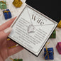 To My Wife Necklace, Anniversary Gift, Wife Gift Ideas, Gift From Husband, Wife Birthday Gift, Romantic Gift Wife, Anniversary Wife