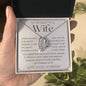 To My Wife Necklace, Anniversary Gift, Wife Gift Ideas, Gift From Husband, Wife Birthday Gift, Romantic Gift Wife, Anniversary Wife