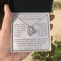 To My Daughter, Daughter Necklace, Daughter Birthday, Daughter Christmas Gift, Daughter Gift Ideas, Father Mother Daughter Gift
