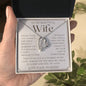 To My Wife Necklace, Anniversary Gift, Wife Gift Ideas, Gift From Husband, Wife Birthday Gift, Romantic Gift Wife, Anniversary Wife