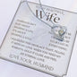 To My Wife Necklace, Anniversary Gift, Wife Gift Ideas, Gift From Husband, Wife Birthday Gift, Romantic Gift Wife, Anniversary Wife