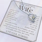 To My Wife Necklace, Anniversary Gift, Wife Gift Ideas, Gift From Husband, Wife Birthday Gift, Romantic Gift Wife, Anniversary Wife