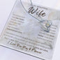 To My Wife Necklace, Anniversary Gift, Wife Gift Ideas, Gift From Husband, Wife Birthday Gift, Romantic Gift Wife, Anniversary Wife