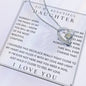 To My Daughter, Daughter Necklace, Daughter Birthday, Daughter Christmas Gift, Daughter Gift Ideas, Father Mother Daughter Gift