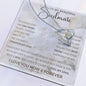 To My Soulmate - To My Wife Necklace, Anniversary Gift, Wife Gift Ideas, Gift From Husband, Wife Birthday Gift, Romantic Gift Wife, Anniversary Wife