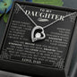 To My Daughter, Daughter Necklace, Daughter Birthday, Daughter Christmas Gift, Daughter Gift Ideas, Father Mother Daughter Gift