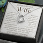 To My Wife Necklace, Anniversary Gift, Wife Gift Ideas, Gift From Husband, Wife Birthday Gift, Romantic Gift Wife, Anniversary Wife
