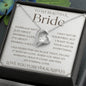 To My Bride, Wedding Day Gift for Bride from Groom, To My Beautiful Bride, Gift from Groom, To Bride Gift Wedding Day