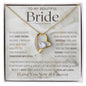 To My Bride Necklace, Anniversary Gift, Wife Gift Ideas, Wedding Gift From Husband, Wife Birthday Gift, Romantic Gift Wife, Anniversary Wife