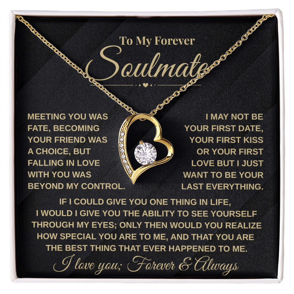 To My Forever Soulmate | Forever Love Necklace