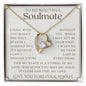 To My Soulmate, Wife necklace, Wife anniversary, Gift for Wife, Gift from husband, Gift for Soulmate, Anniversary necklace