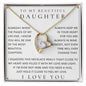 To My Daughter, Daughter Necklace, Daughter Birthday, Daughter Christmas Gift, Daughter Gift Ideas, Father Mother Daughter Gift