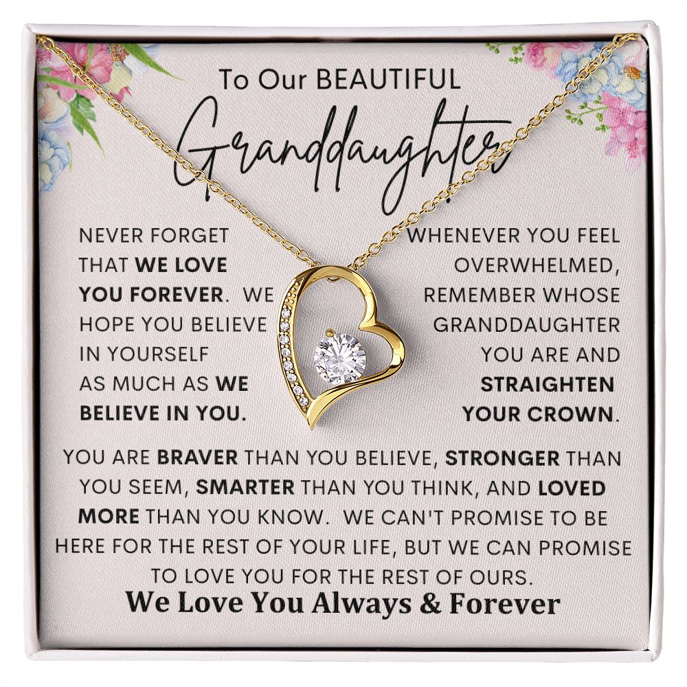 To My Granddaughter | Forever Love Necklace