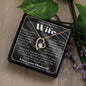 To My Wife Necklace, Anniversary Gift, Wife Gift Ideas, Gift From Husband, Wife Birthday Gift, Romantic Gift Wife