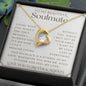 To My Soulmate, Wife necklace, Wife anniversary, Gift for Wife, Gift from husband, Gift for Soulmate, Anniversary necklace