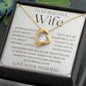 To My Wife Necklace, Anniversary Gift, Wife Gift Ideas, Gift From Husband, Wife Birthday Gift, Romantic Gift Wife, Anniversary Wife