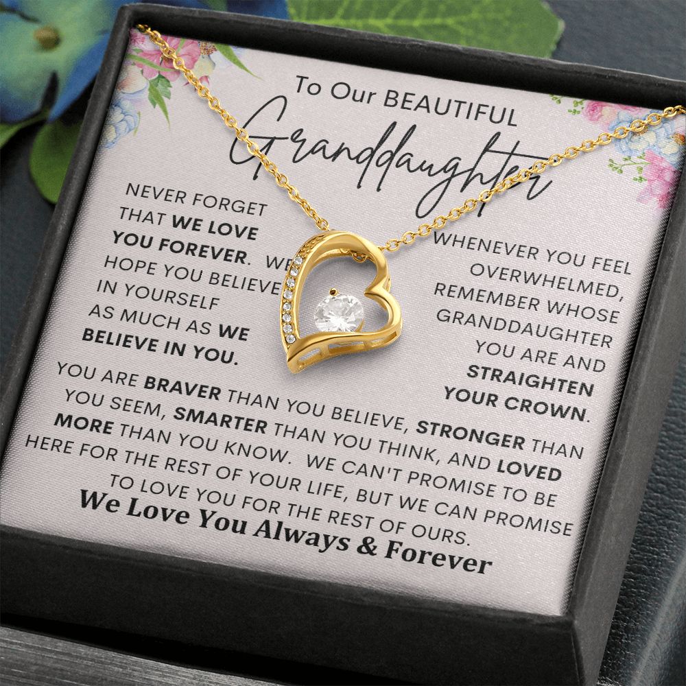 To My Granddaughter | Forever Love Necklace