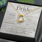To My Bride Necklace, Anniversary Gift, Wife Gift Ideas, Wedding Gift From Husband, Wife Birthday Gift, Romantic Gift Wife, Anniversary Wife
