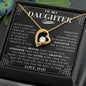 To My Daughter, Daughter Necklace, Daughter Birthday, Daughter Christmas Gift, Daughter Gift Ideas, Father Mother Daughter Gift
