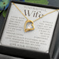 To My Wife Necklace, Anniversary Gift, Wife Gift Ideas, Gift From Husband, Wife Birthday Gift, Romantic Gift Wife, Anniversary Wife