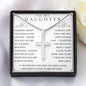 To My Daughter, Daughter Necklace, Daughter Birthday, Daughter Christmas Gift, Daughter Gift Ideas, Father Mother Daughter Gift