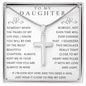 To My Daughter, Daughter Necklace, Daughter Birthday, Daughter Christmas Gift, Daughter Gift Ideas, Father Mother Daughter Gift