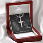 To My Husband | Stainless Steel Cross Necklace