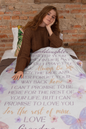 To My Granddaughter Butterflies Cozy Plush Fleece Blanket - 50x60, 60x80