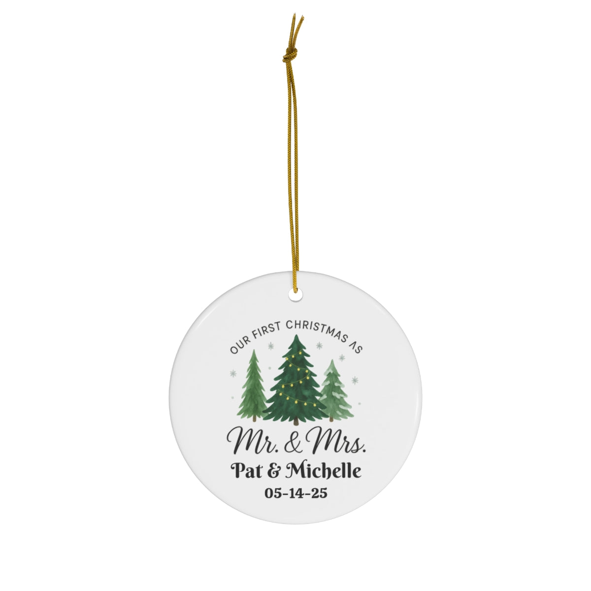 First Christmas in Our New Home Christmas Ornaments, Personalized 2025 Our New House Ornament