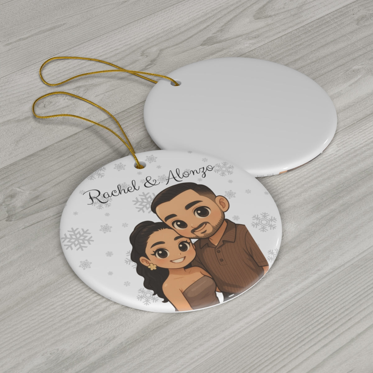 Personalizes Ceramic Ornament