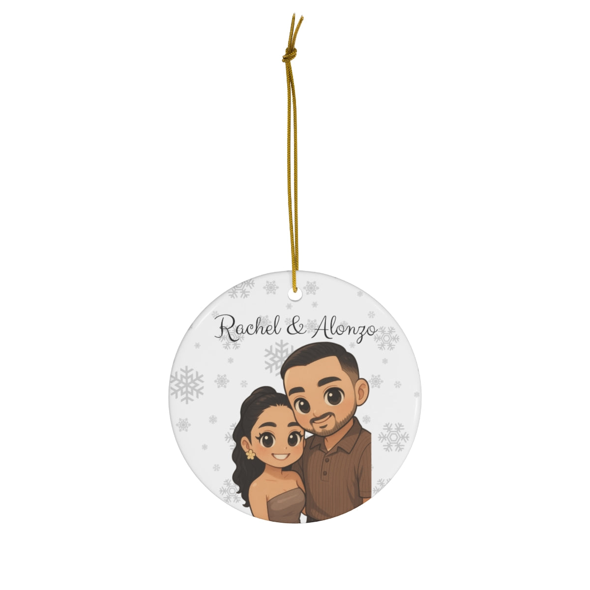 Personalizes Ceramic Ornament