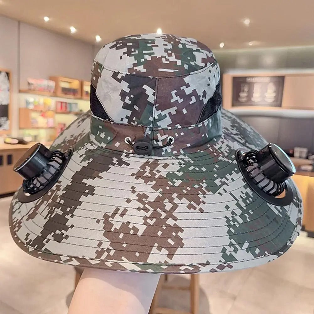 Solar Sun Fan Hat